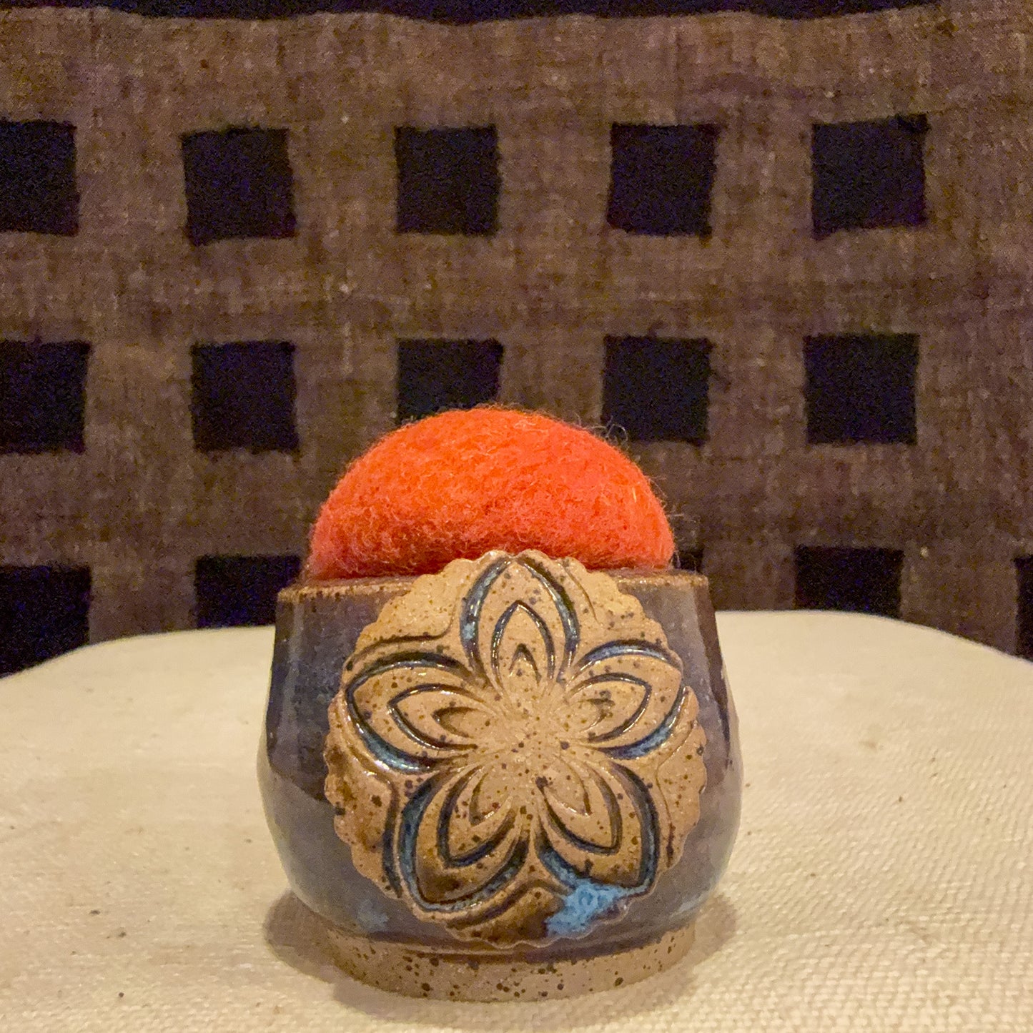 Handmade Ceramic Pin Cushion – One of a Kind