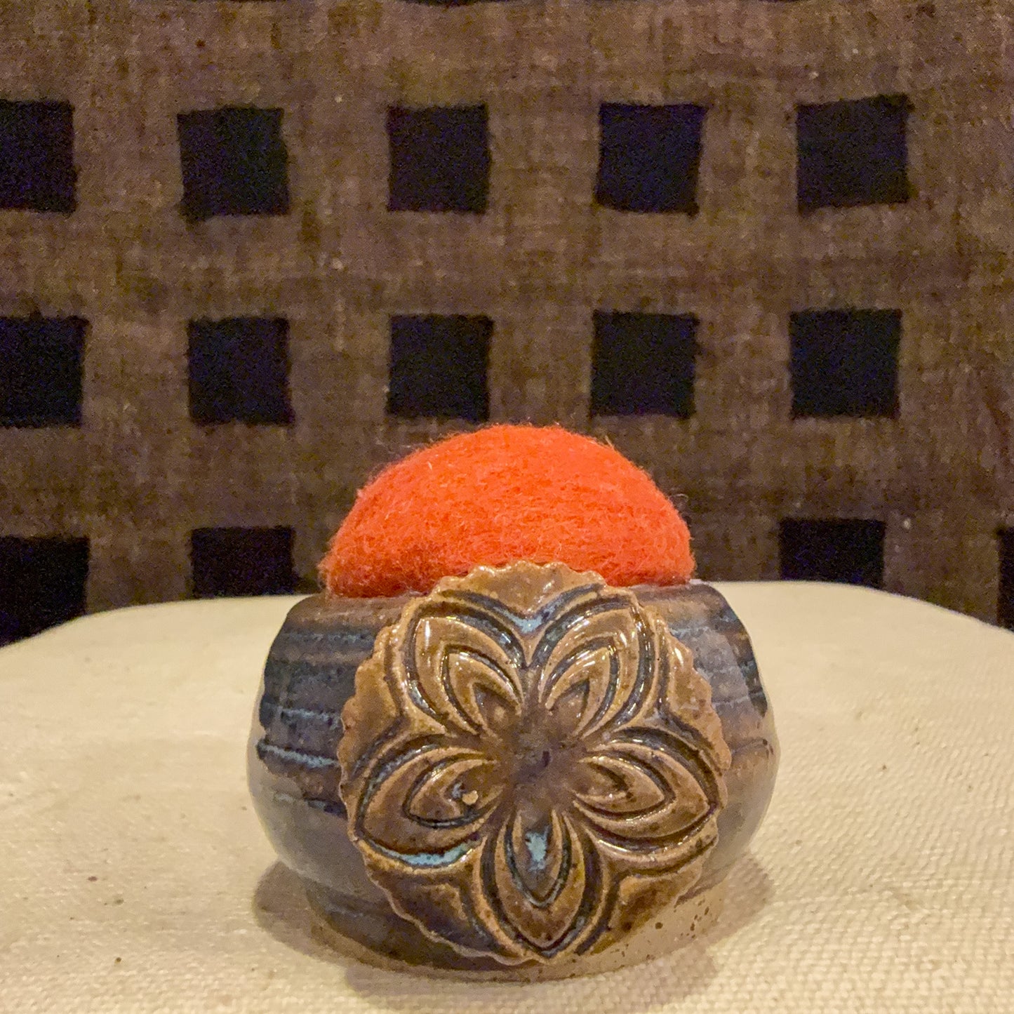Handmade Ceramic Pin Cushion – One of a Kind