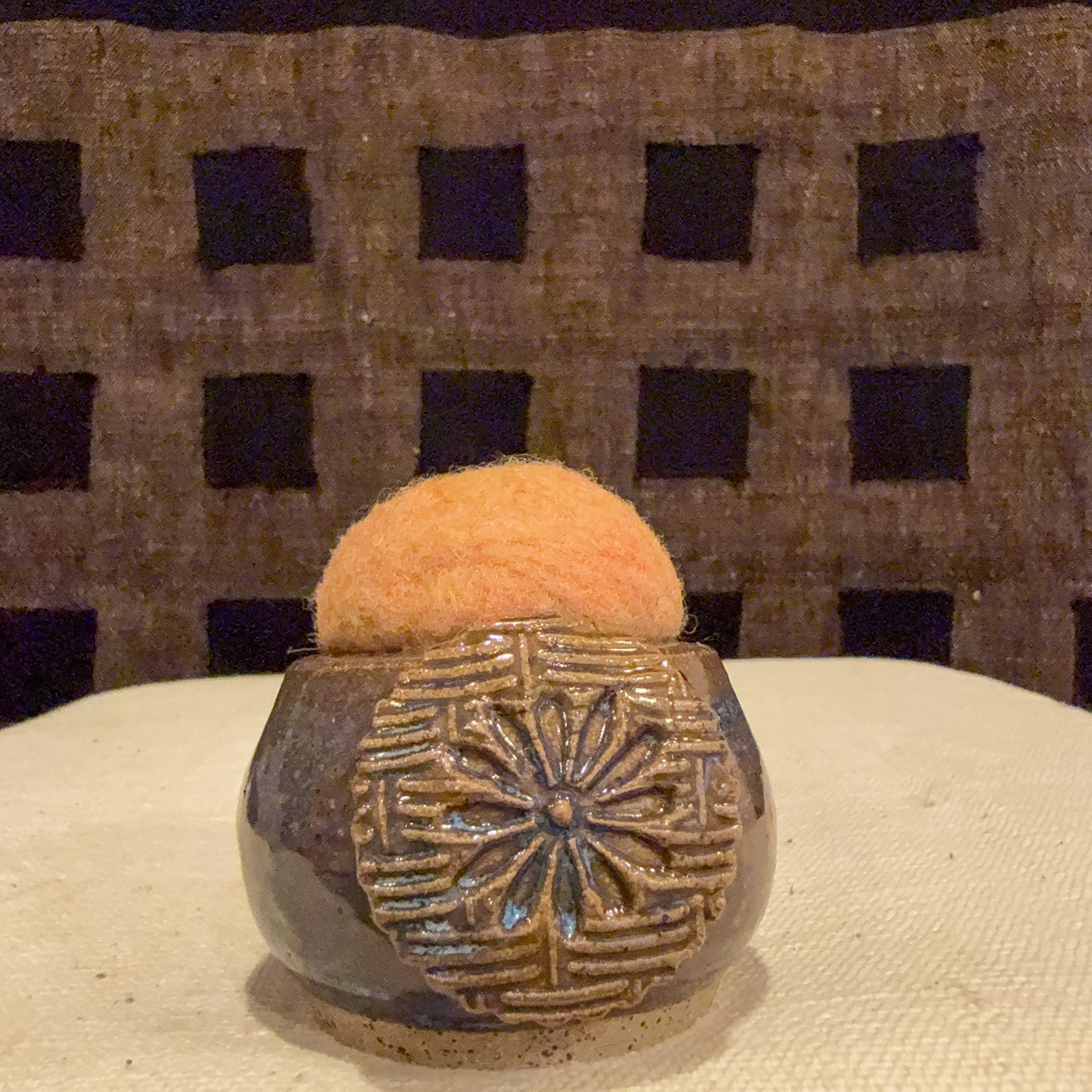 Handmade Ceramic Pin Cushion – One of a Kind