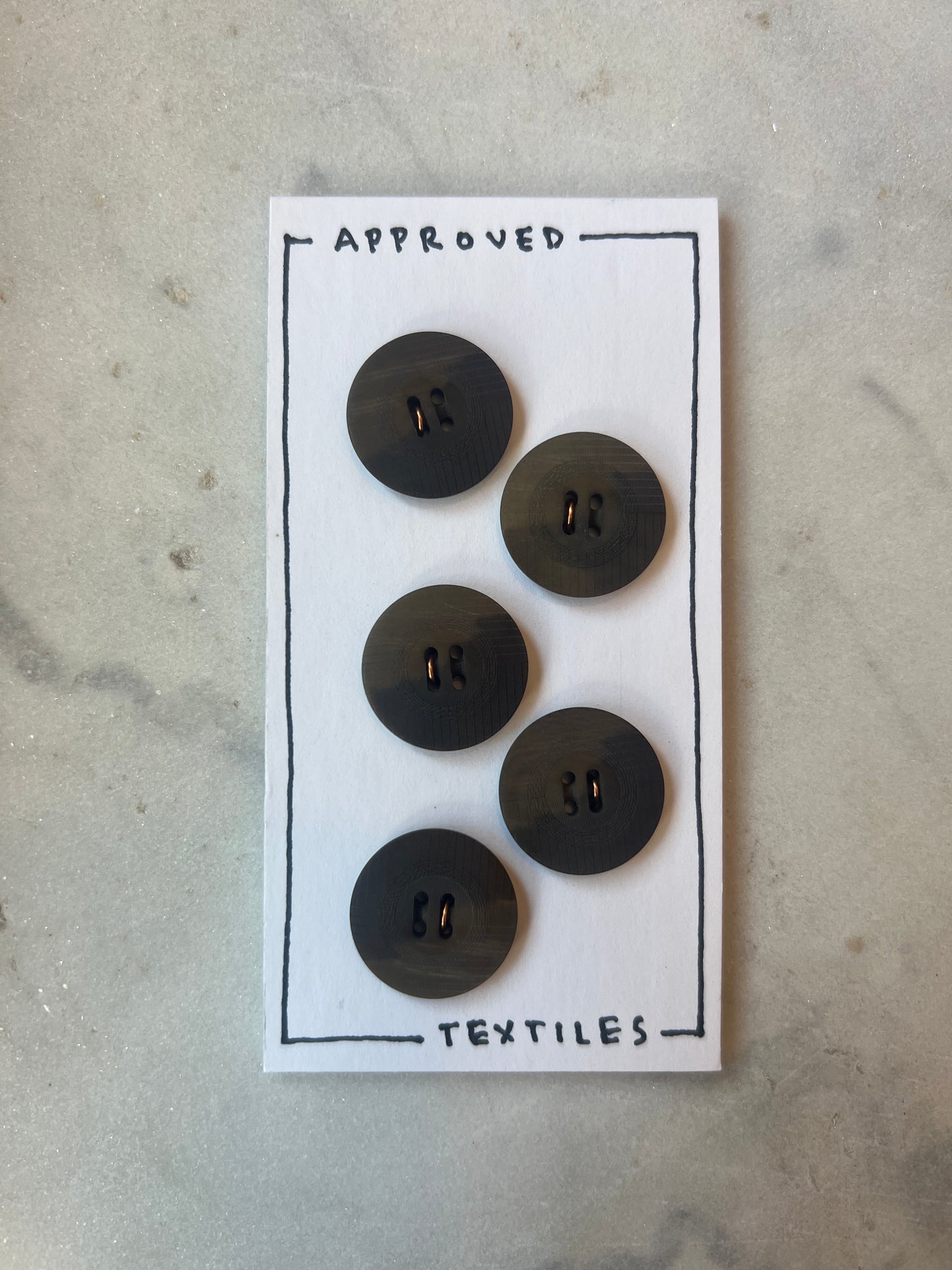 Matte Finish Tortoise Resin Buttons 20mm