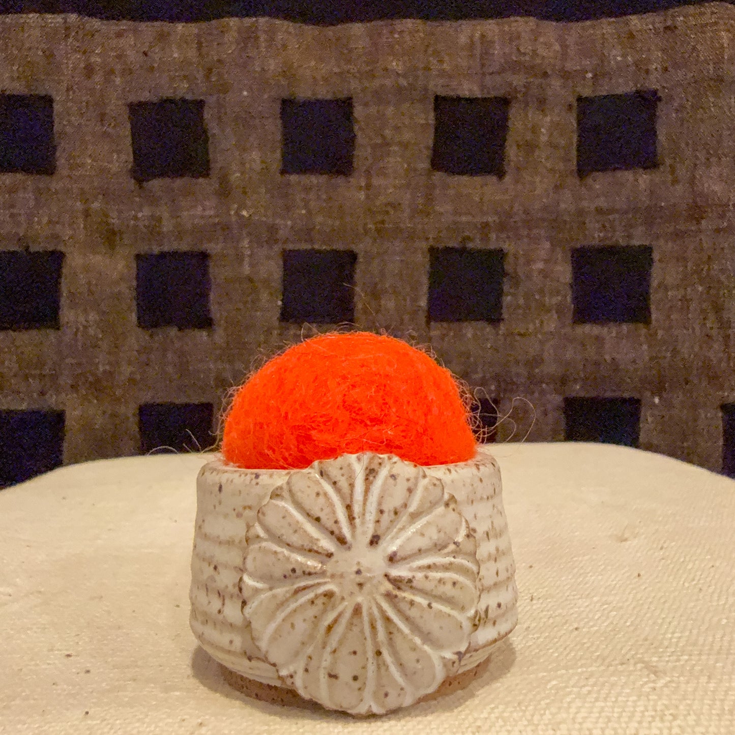 Handmade Ceramic Pin Cushion – One of a Kind