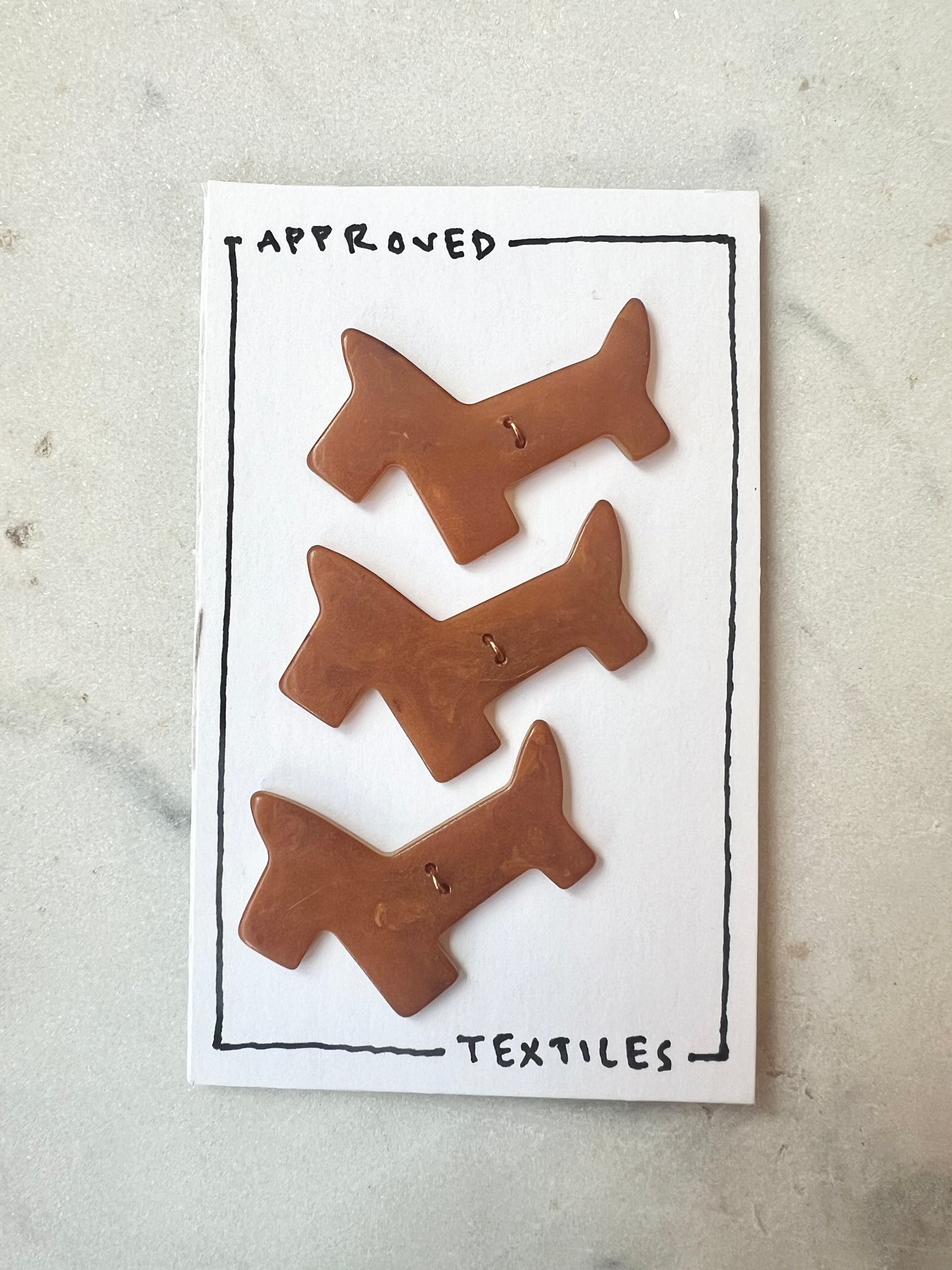 1930s Bakelite Scottie Buttons