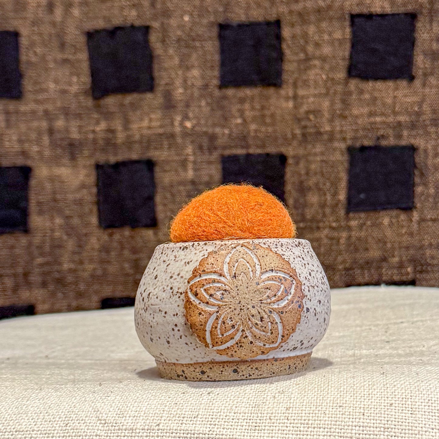 Handmade Ceramic Pin Cushion – One of a Kind