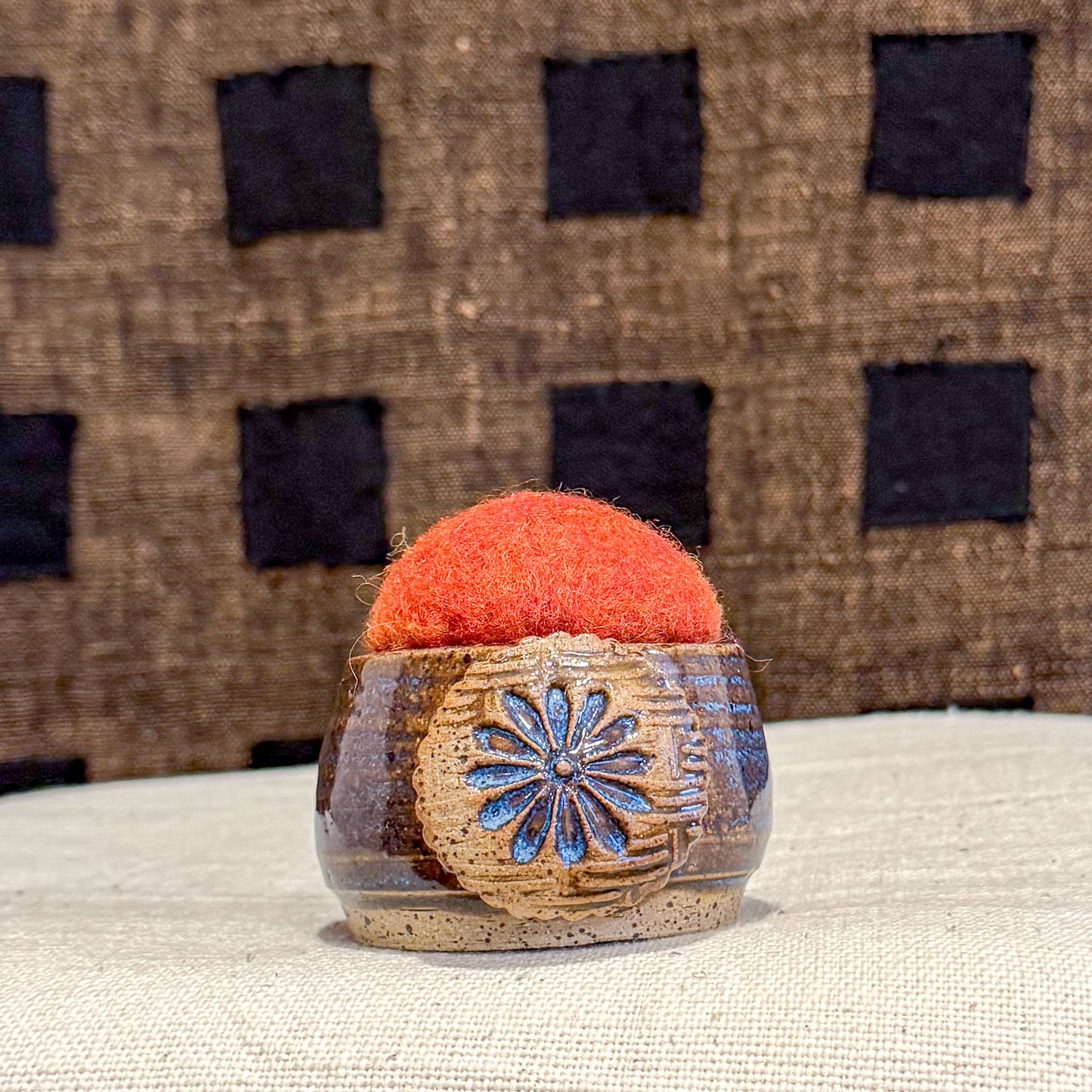 Handmade Ceramic Pin Cushion – One of a Kind