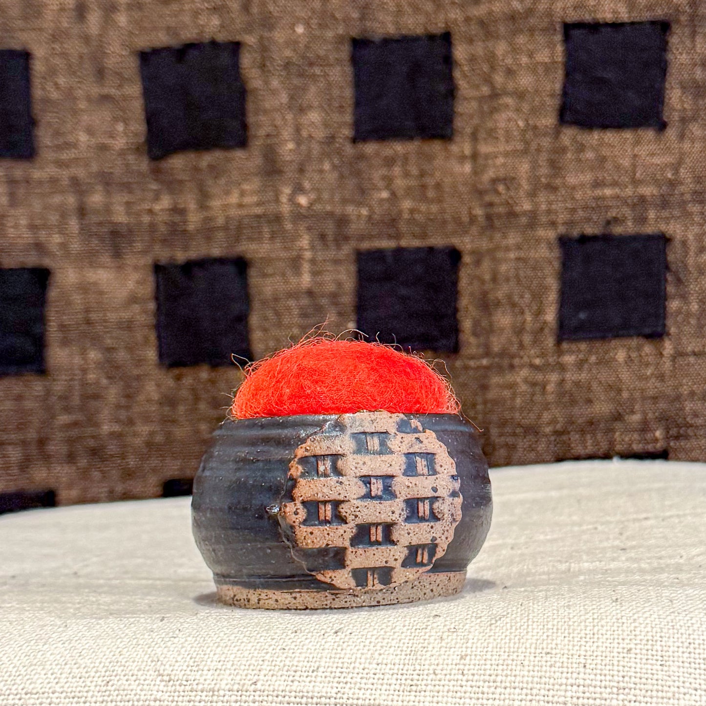 Handmade Ceramic Pin Cushion – One of a Kind