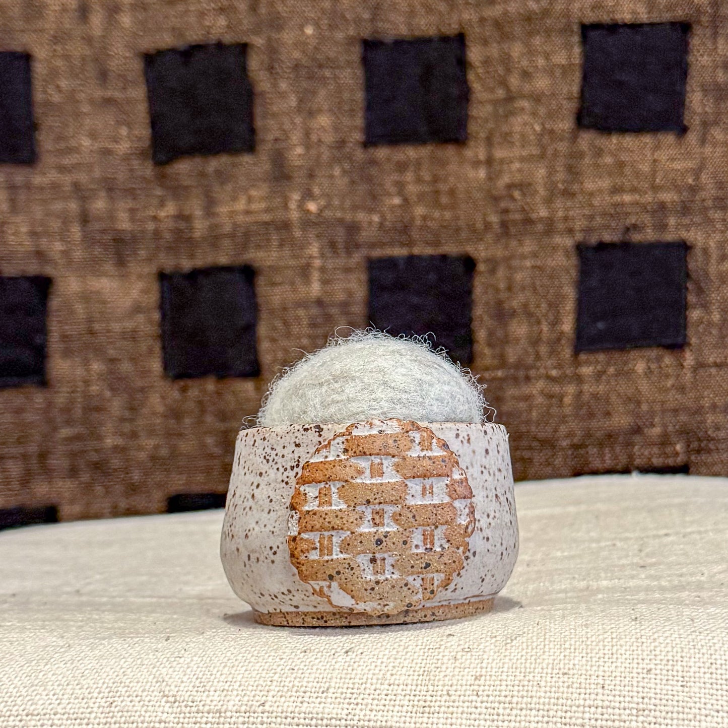 Handmade Ceramic Pin Cushion – One of a Kind