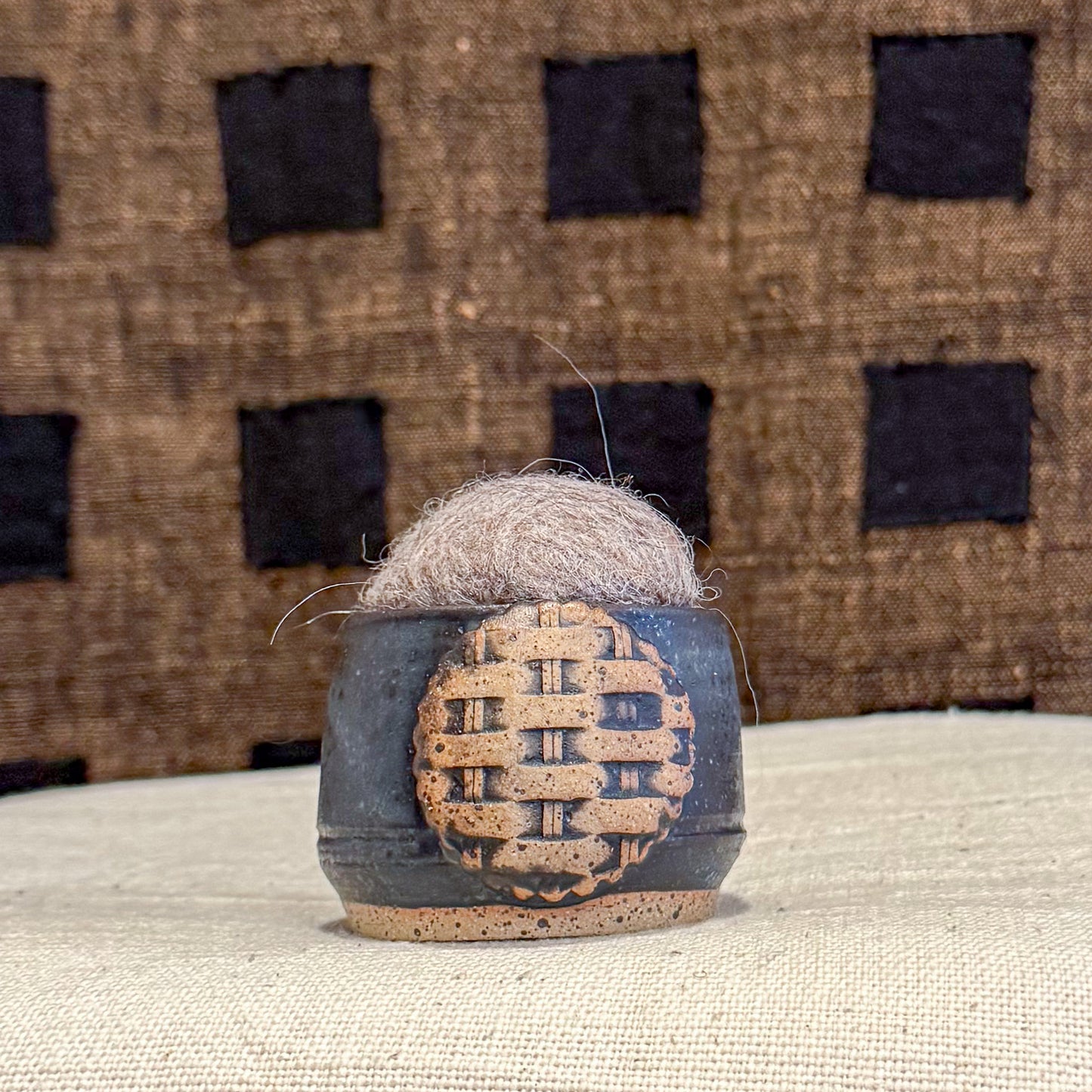 Handmade Ceramic Pin Cushion – One of a Kind