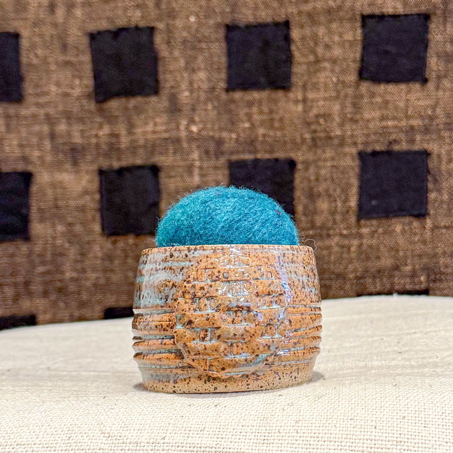 Handmade Ceramic Pin Cushion – One of a Kind