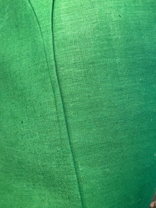 Monstera Green - Handloom woven, cotton fabric