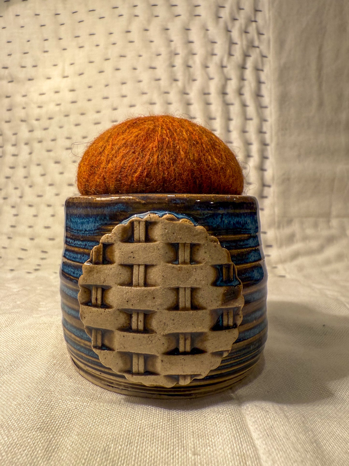 Handmade Ceramic Pin Cushion – One of a Kind