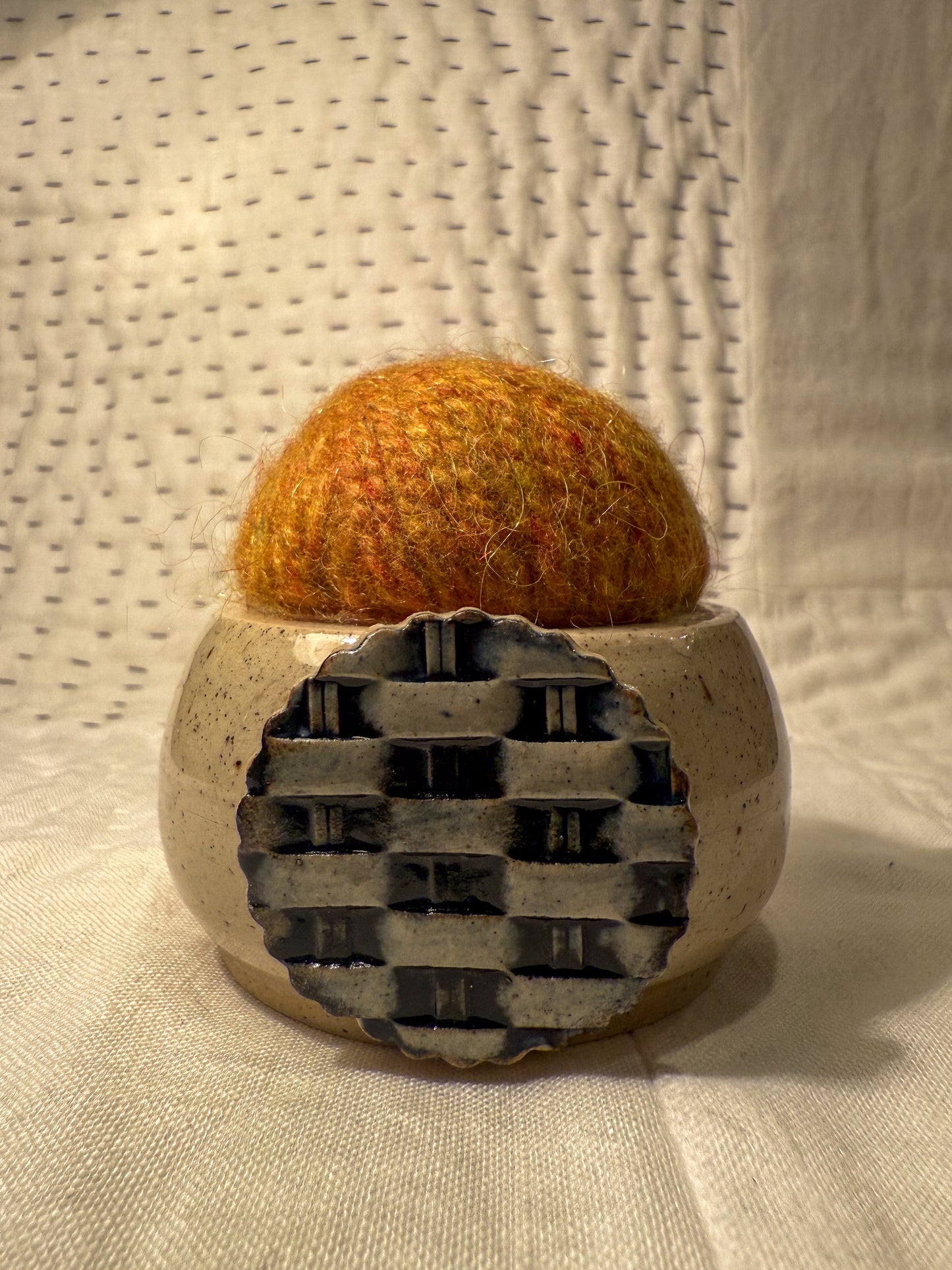 Handmade Ceramic Pin Cushion – One of a Kind