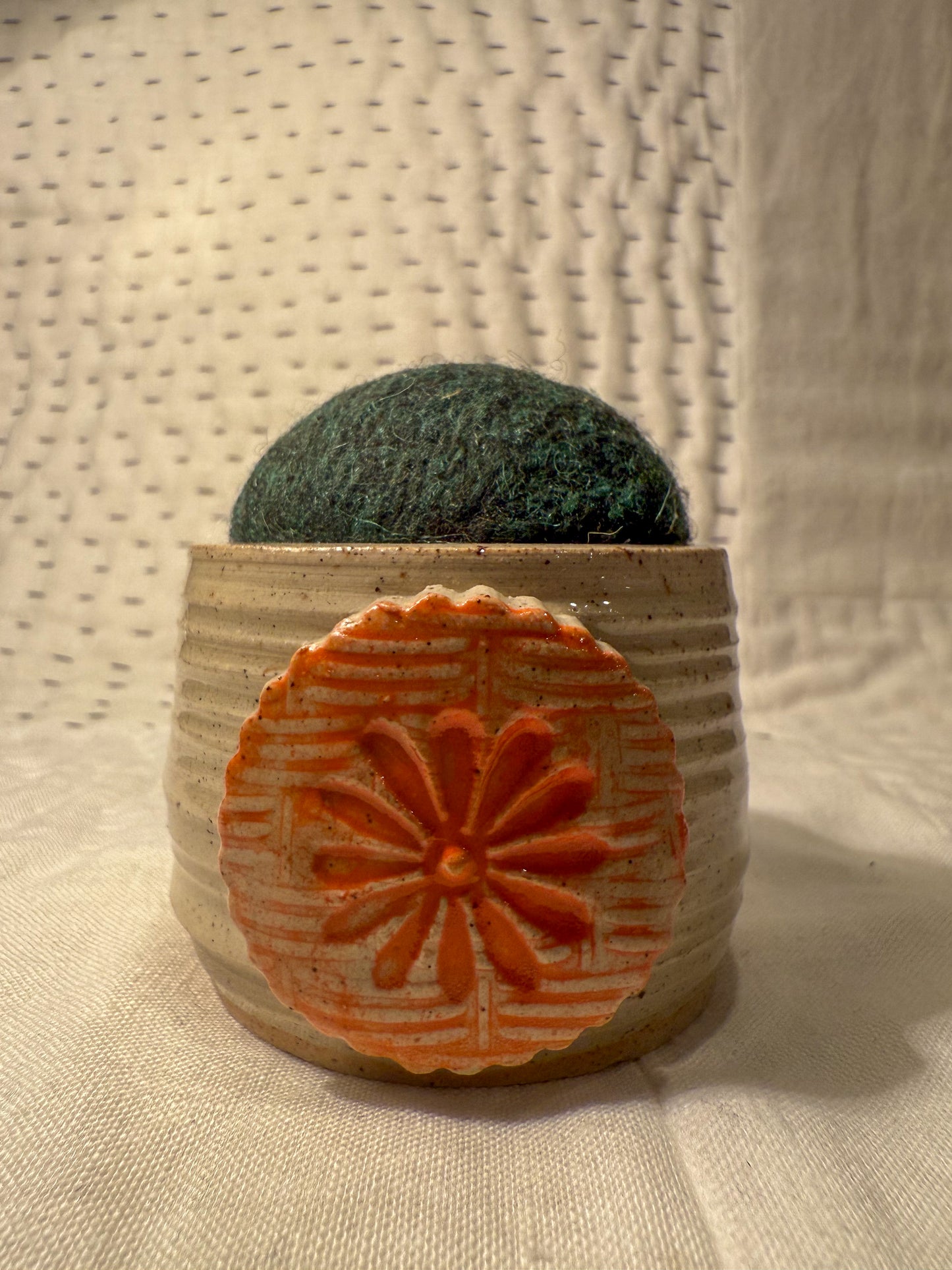 Handmade Ceramic Pin Cushion – One of a Kind