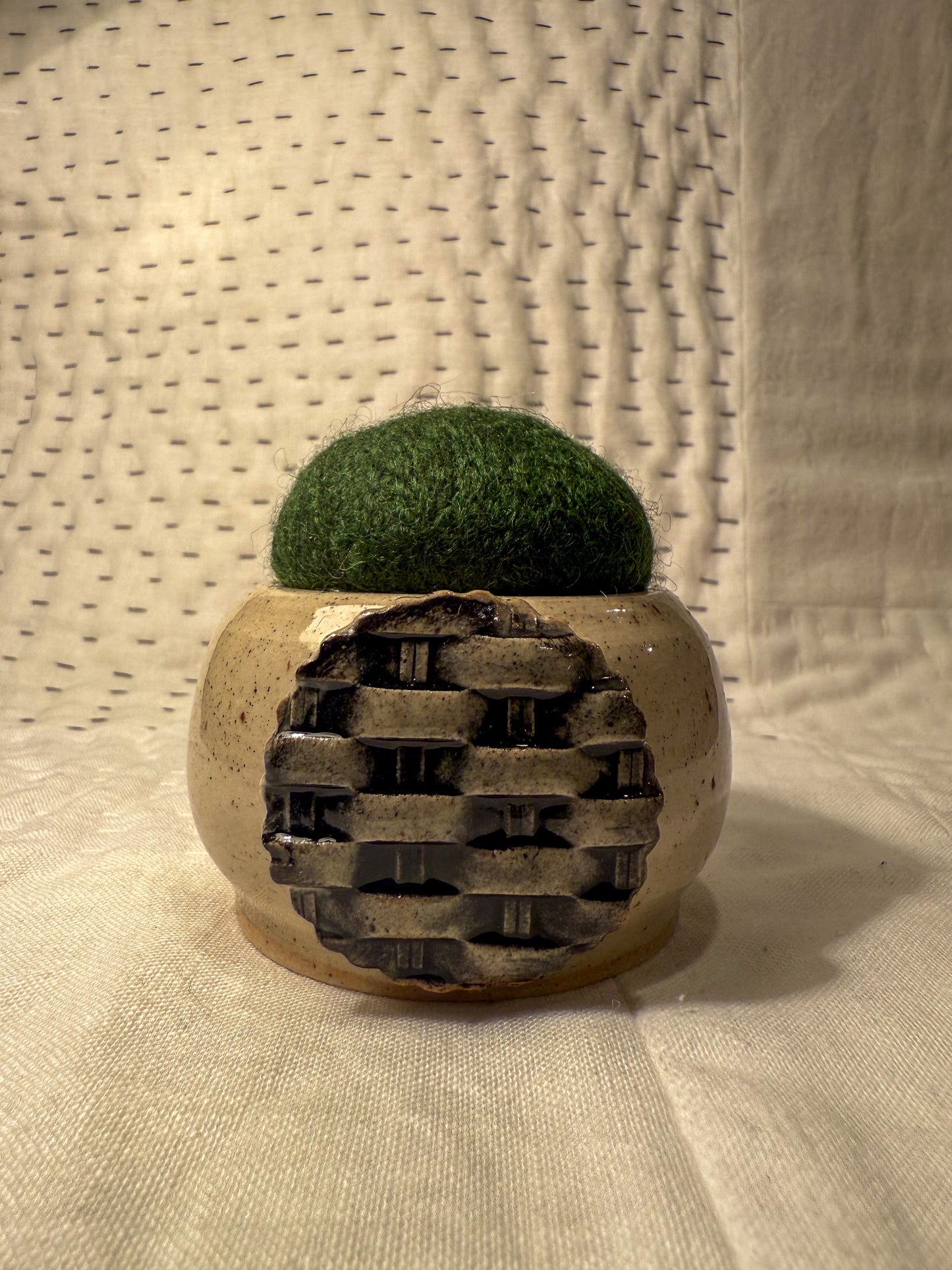 Handmade Ceramic Pin Cushion – One of a Kind