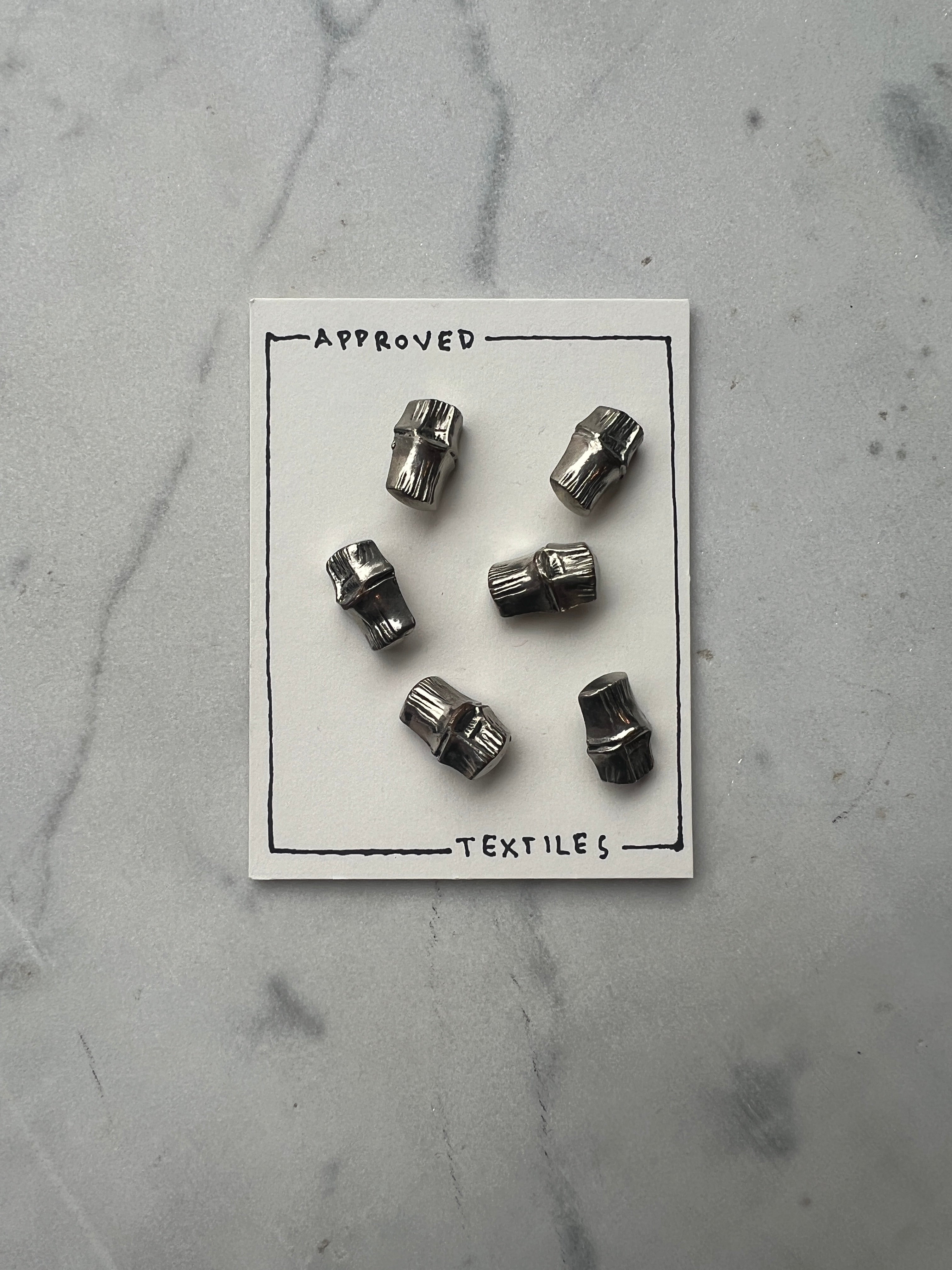 silver bamboo toggle buttons – Approved Textiles