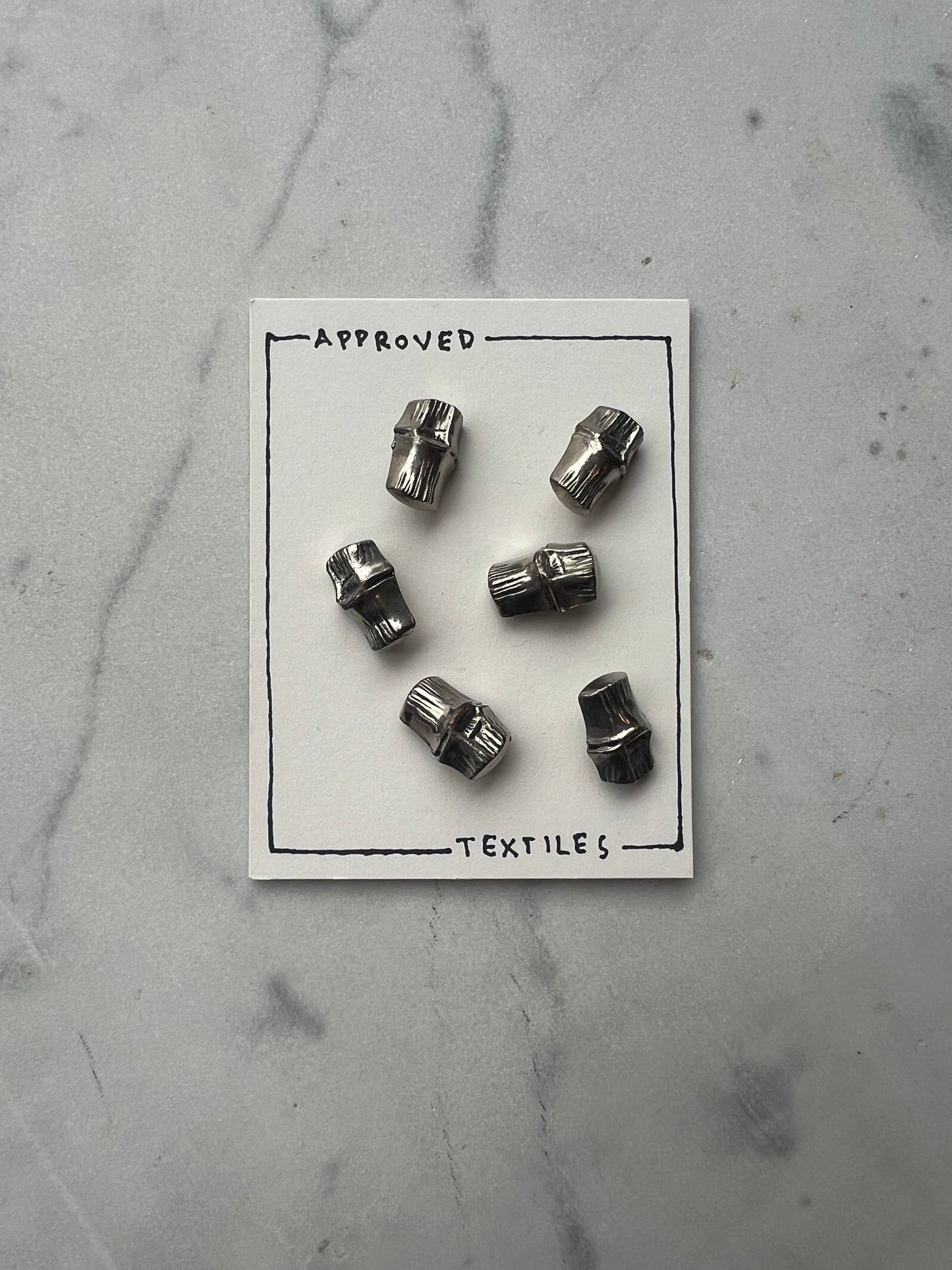 silver bamboo toggle buttons