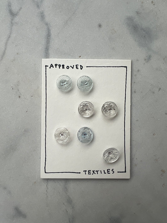 glass button set