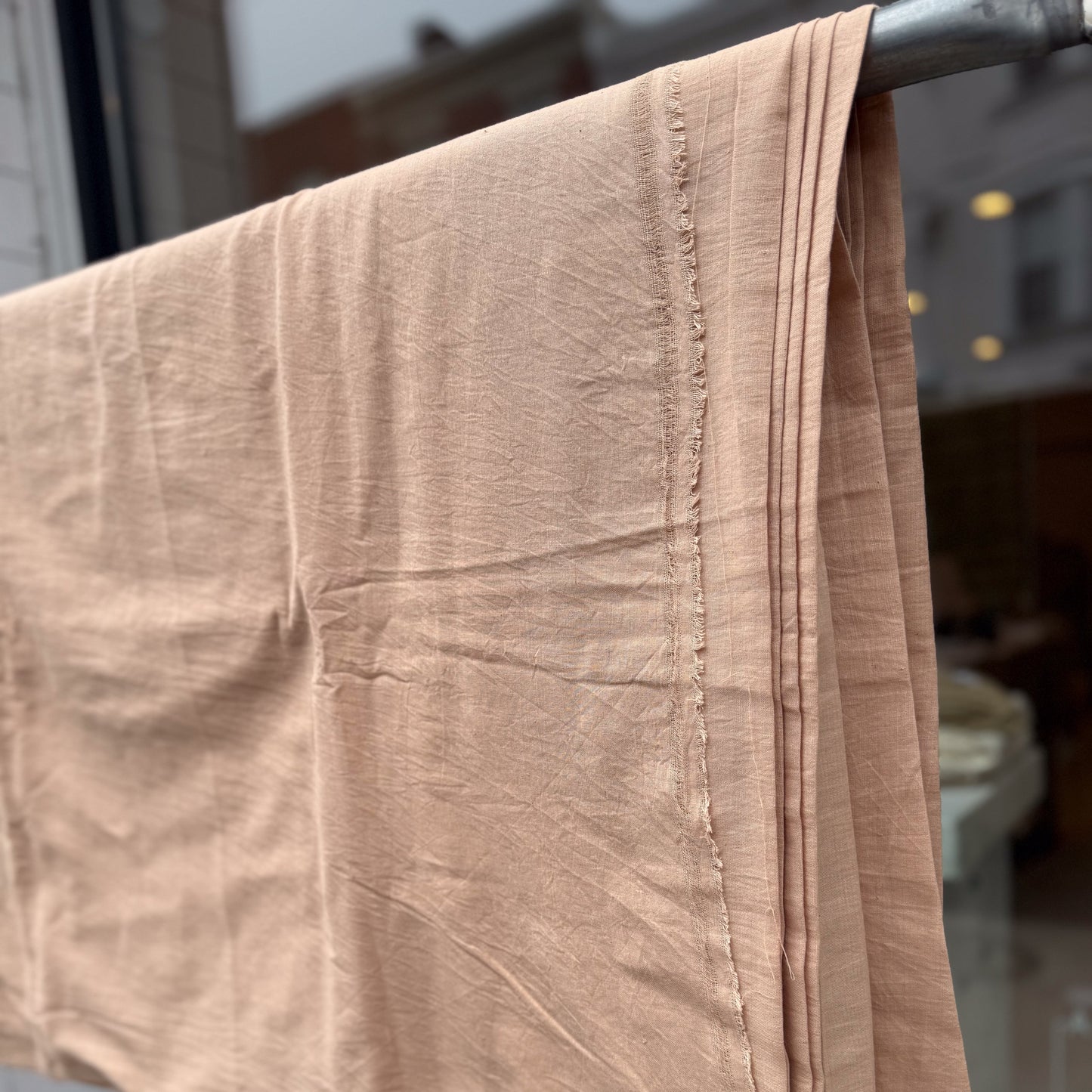 Macaroon - Handloom woven, cotton fabric