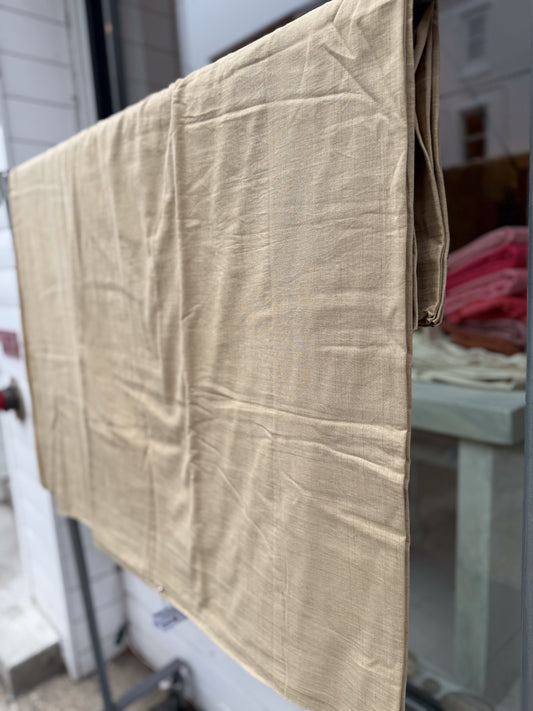 Sand - Handloom woven, cotton fabric