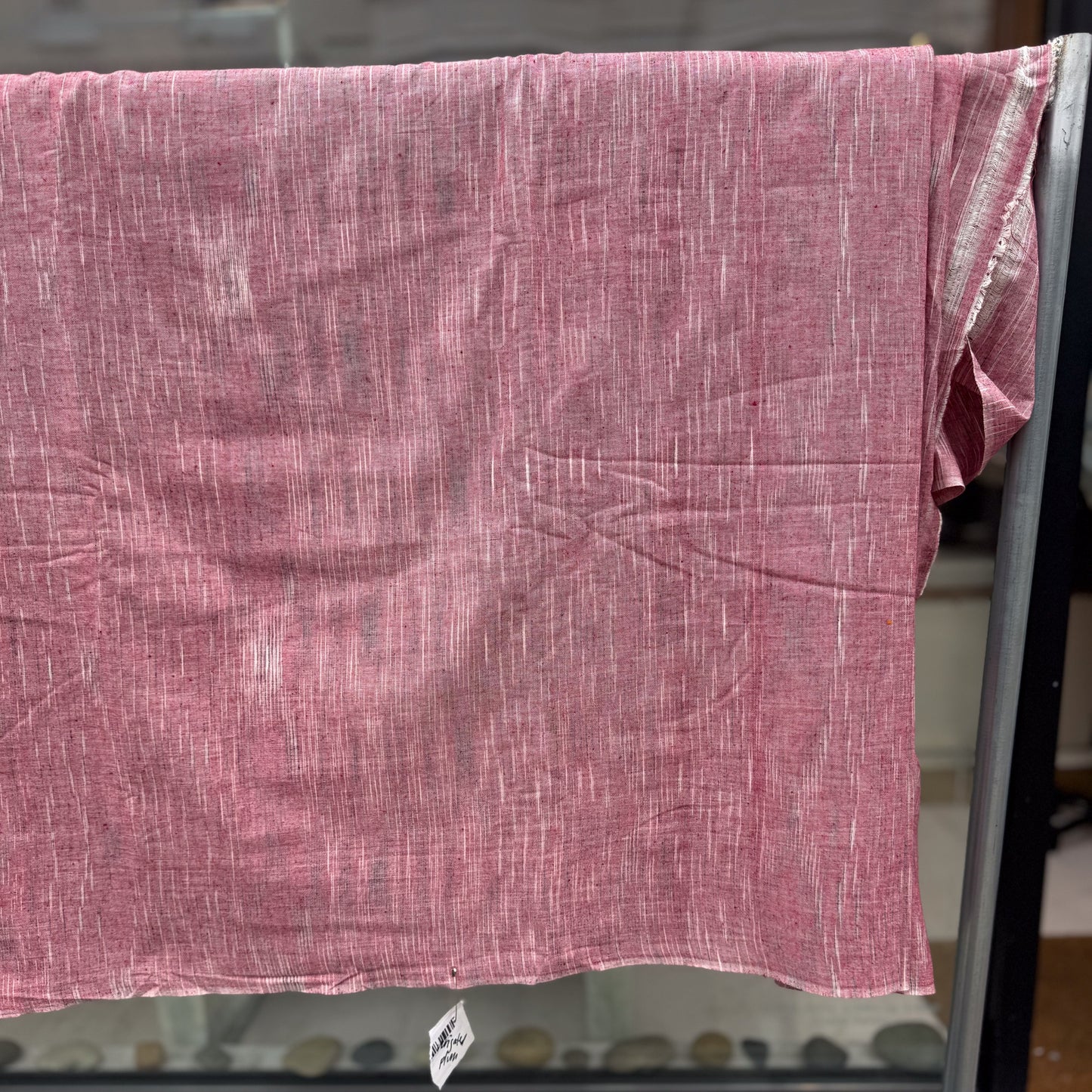 Variegated Plum - Handloom woven, cotton fabric