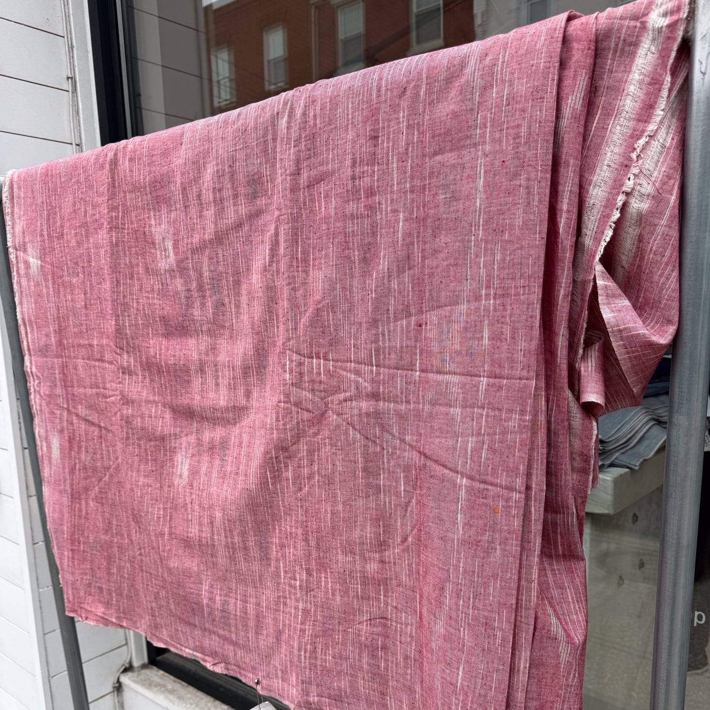 Variegated Plum - Handloom woven, cotton fabric
