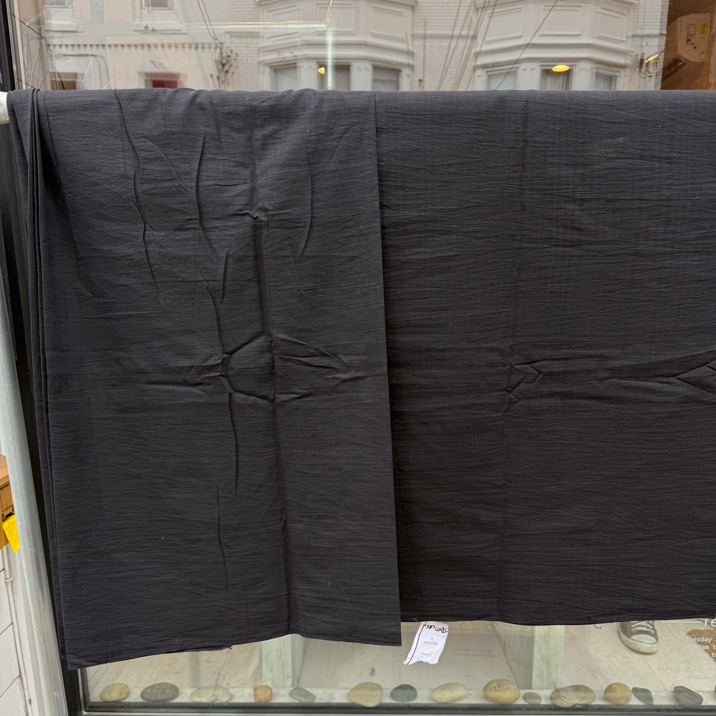 Noir - Handloom woven, cotton fabric