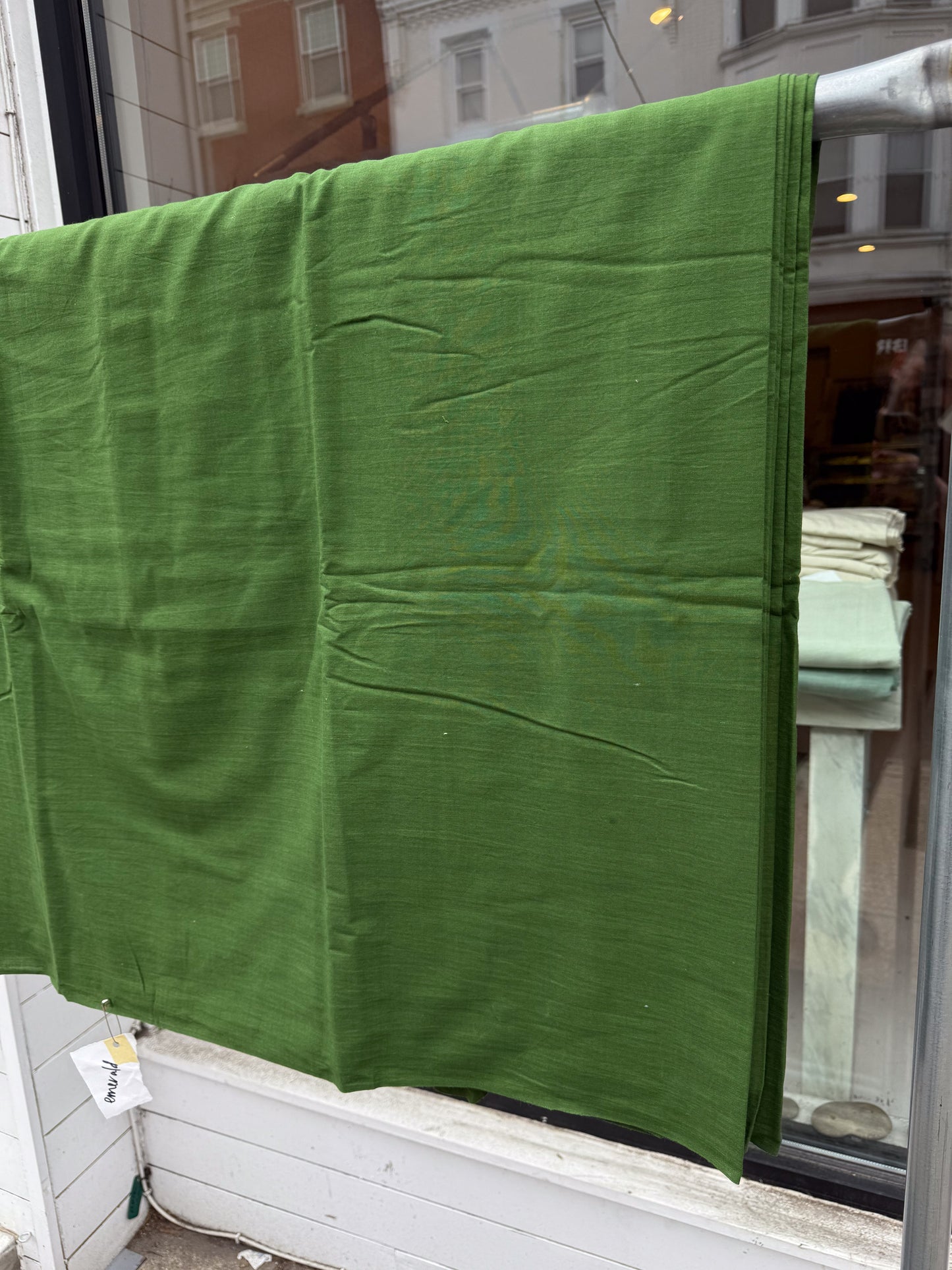 Emerald - Handloom woven, cotton fabric