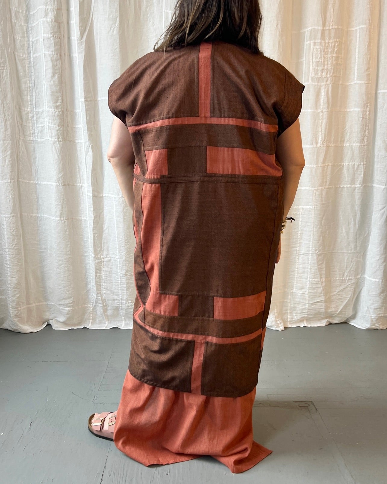 madder silk tie-waist gilet