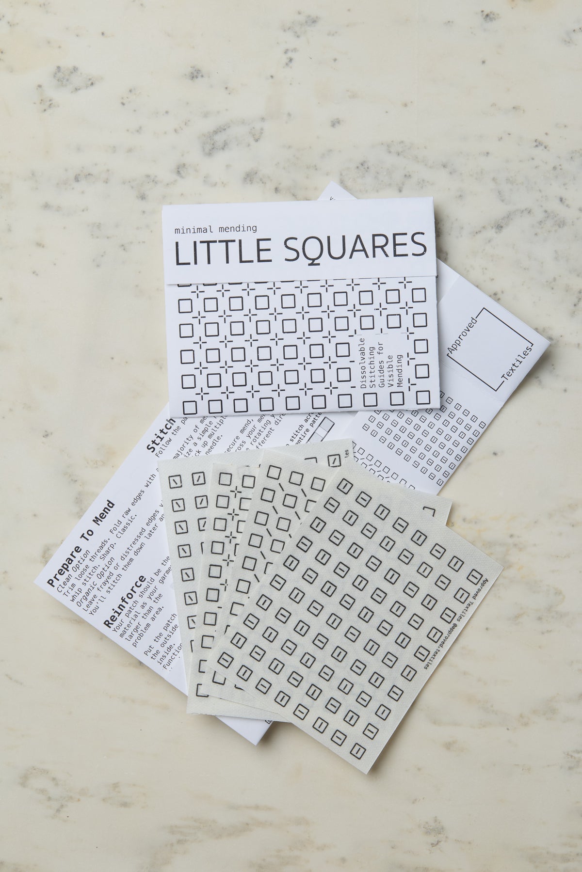 Little Squares . Minimal Mending Series