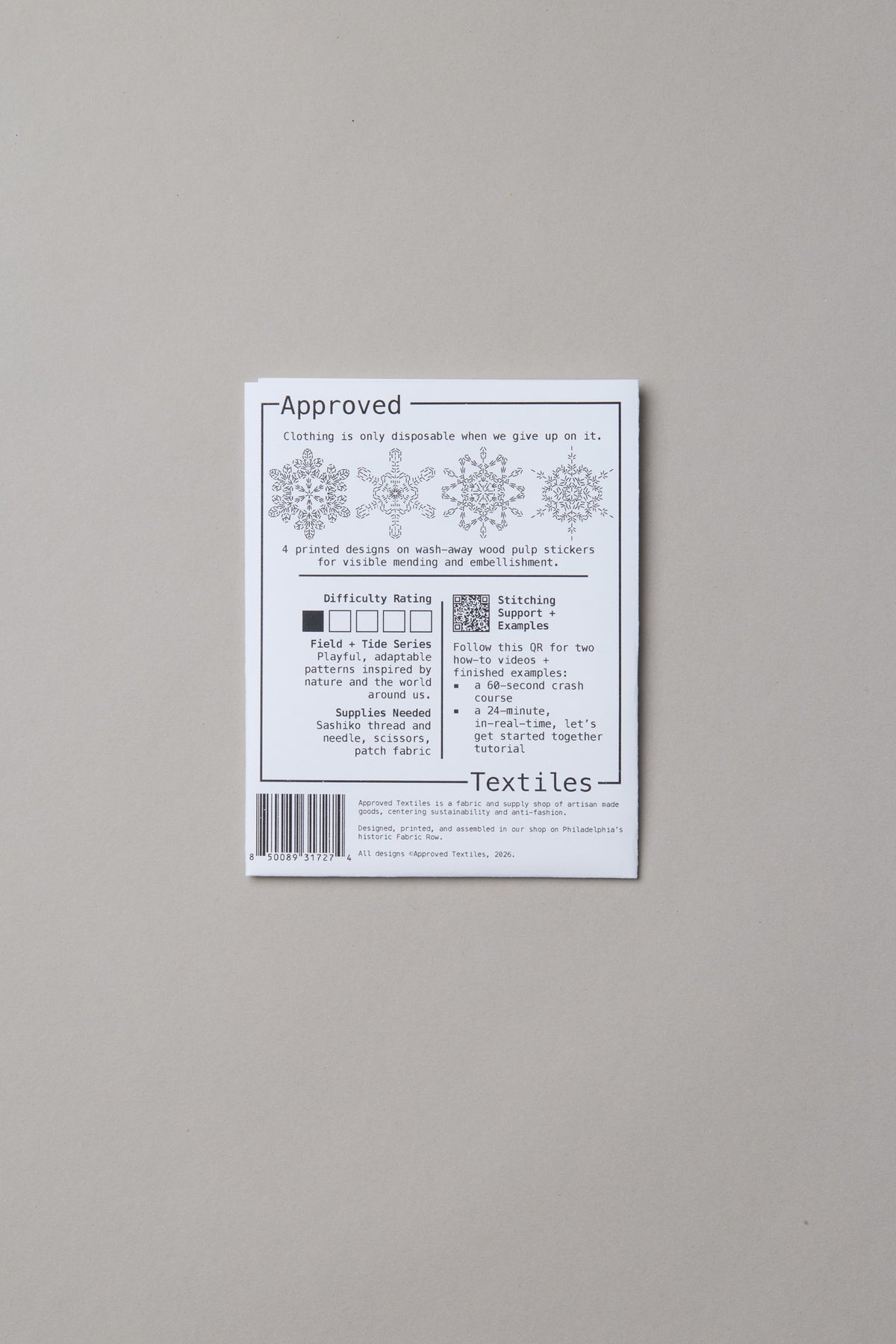 Snow Crystals: Visible Mending Transfers