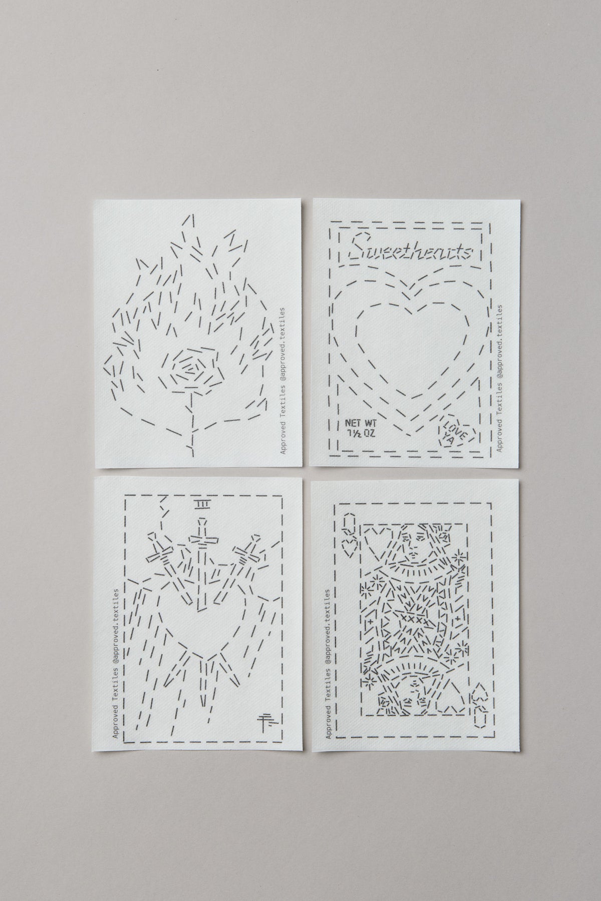Sweethearts and Red Hots: Visible Mending Transfers