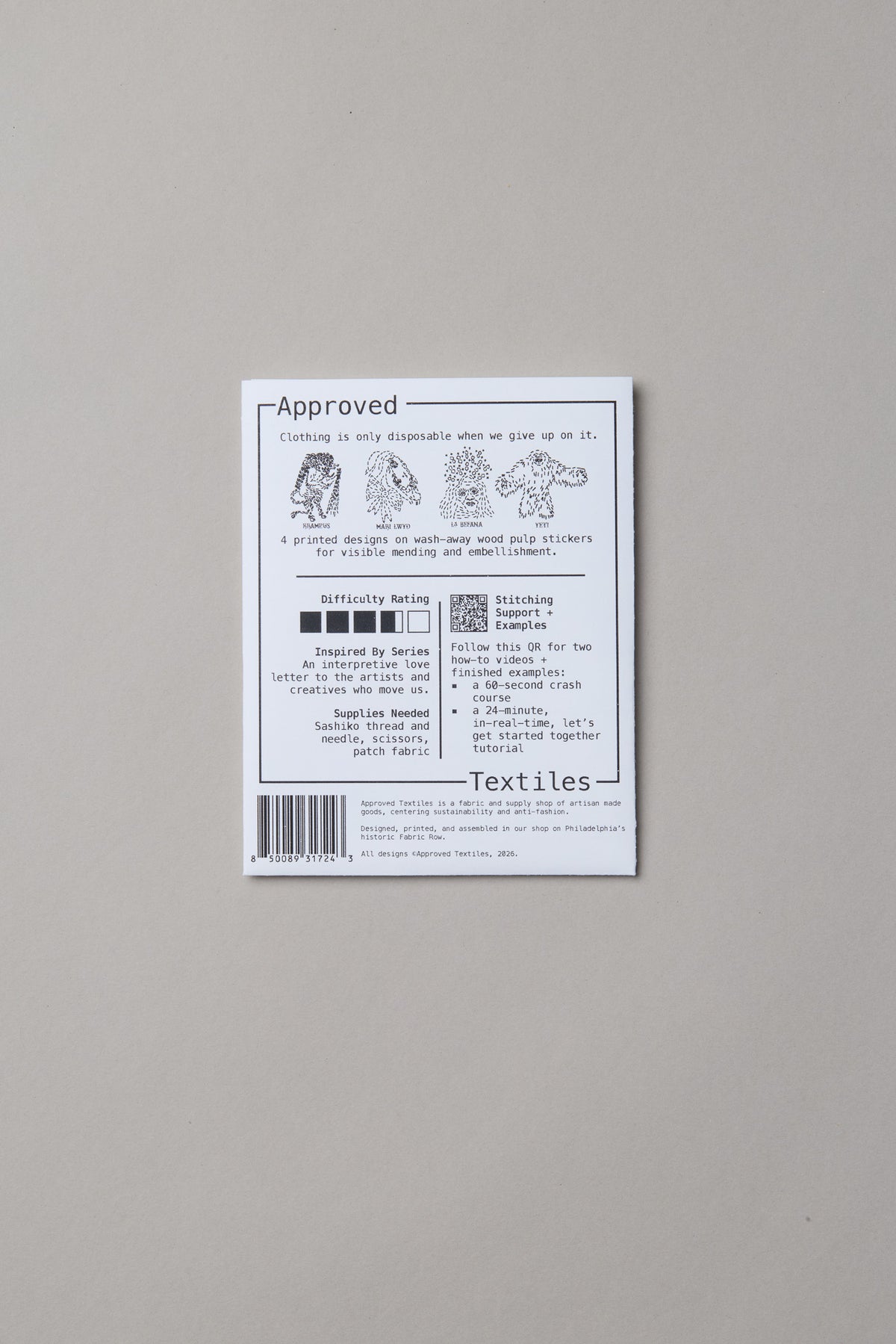 Winter Folklore: Visible Mending Transfers