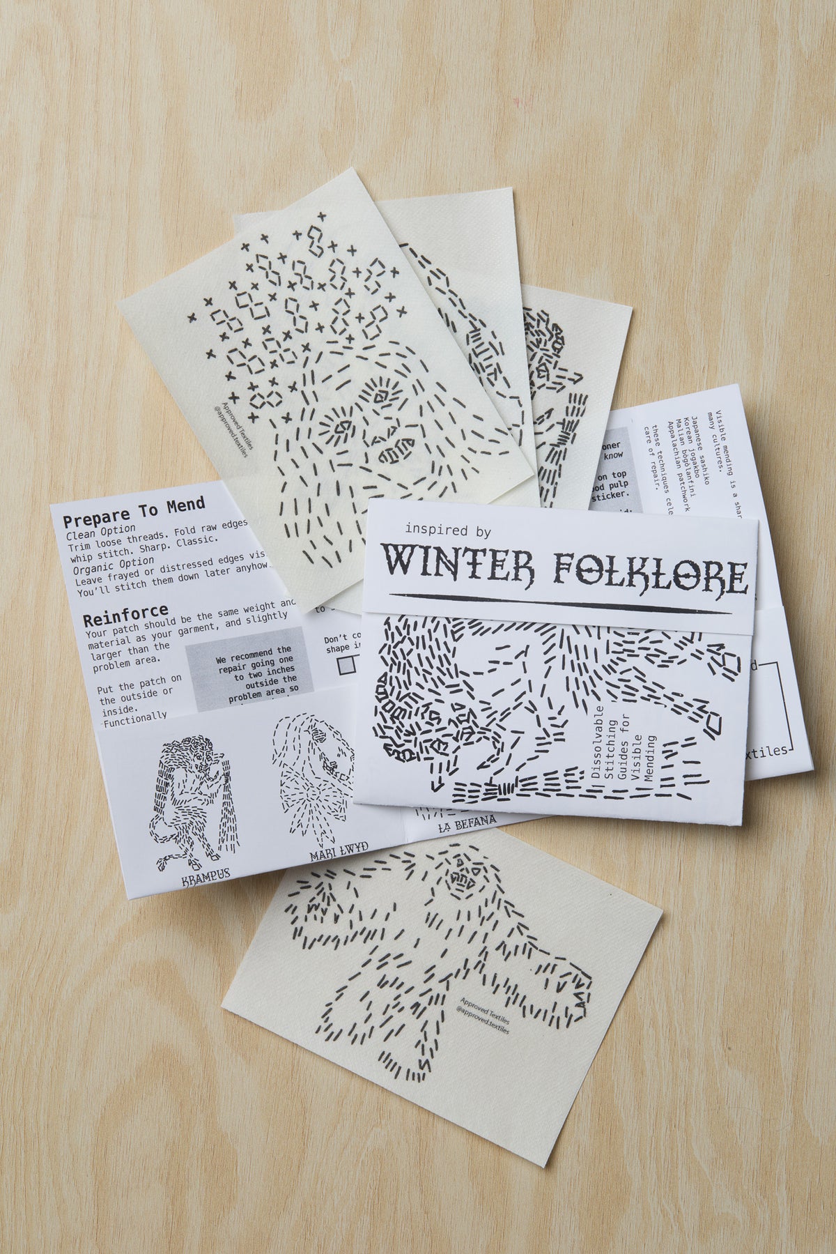 Winter Folklore: Visible Mending Transfers