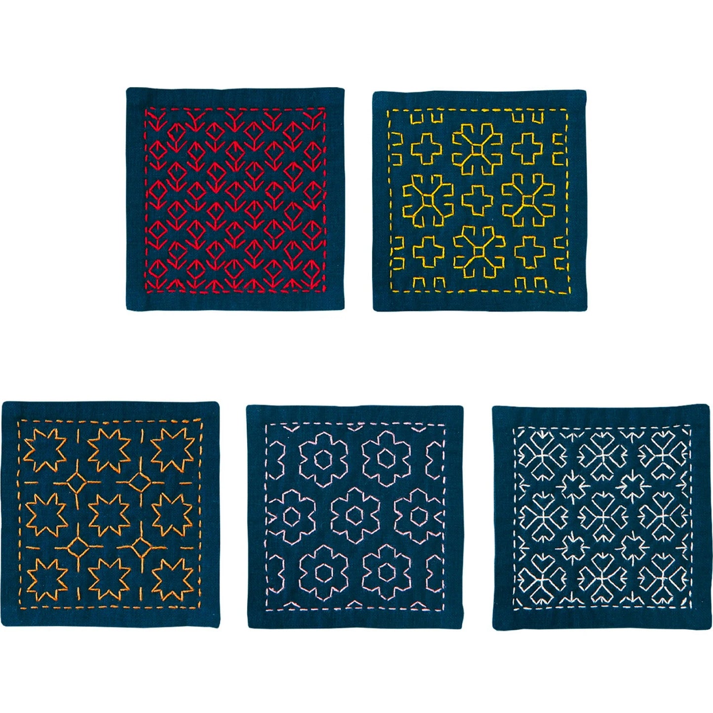 Sashiko Made Simple Class: Hana Fukin Coasters